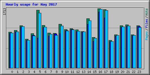 Hourly usage for May 2017