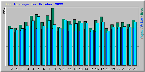 Hourly usage for October 2022